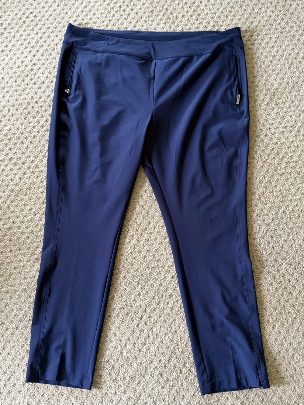 Pebble Beach XXL Women’s Golf Pants Navy Stretch Performance Pull On Plus Size